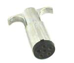 Trailer Connector, 6-Pole, Trailer End, Zinc